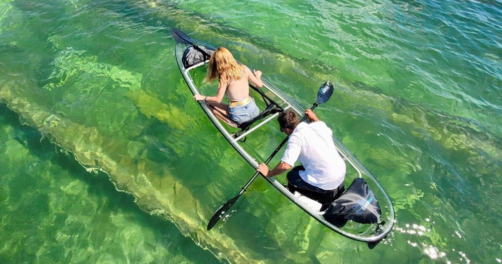 FishMonster and Island Jane clear kayak eco tour
